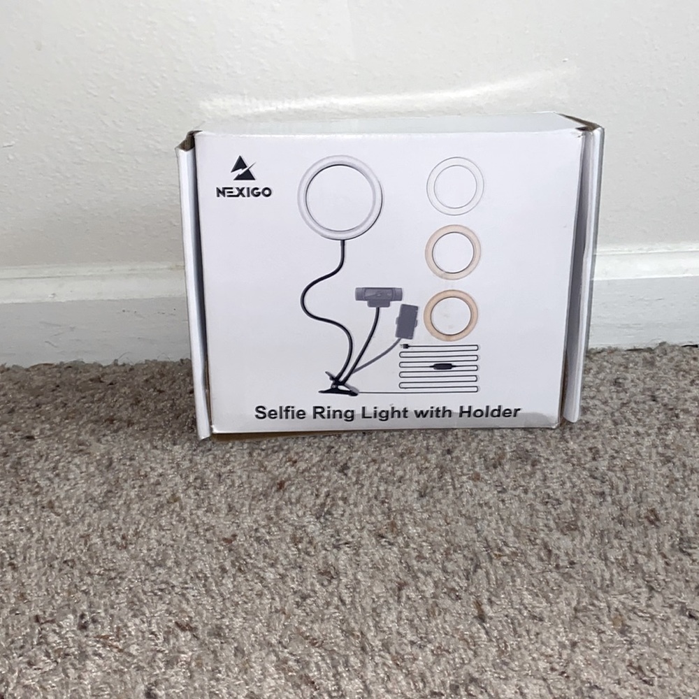 12 Inch Selfie Ring Light with Tripod Stand/Desk Stand/2×Phone Holder/